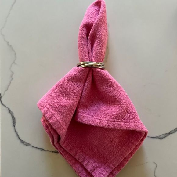 Crate & Barrel | 3-Ring Napkin Ring | Set of 12 - 6 brand new - Picture 1 of 5